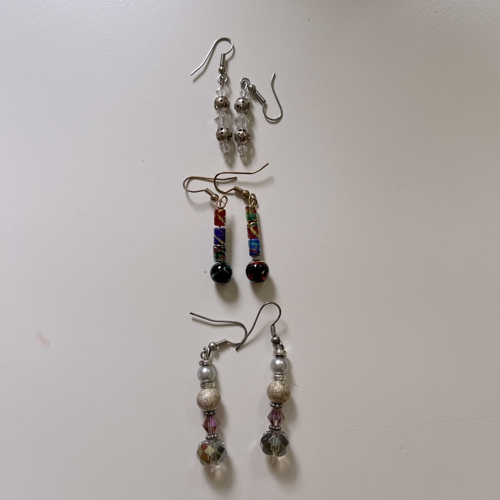 ✨NWOT 3 Set Handmade Earring Bundle
